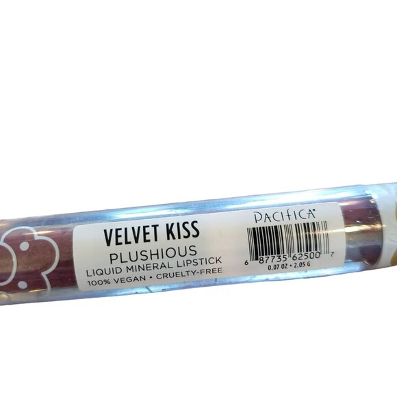 NEW Pacifica Plushious VELVET KISS Liquid Mineral Lipstick Vegan Lip Gloss - Picture 2 of 3